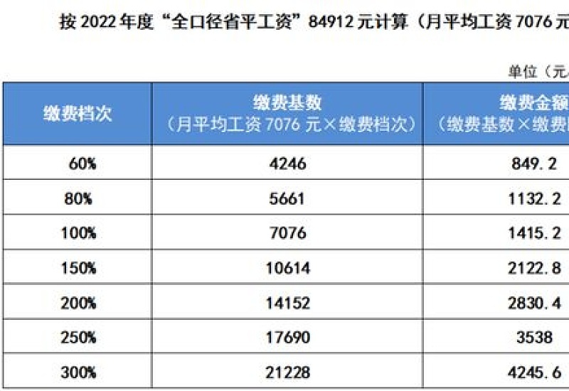 2023年邢台社保缴费标准是什么？