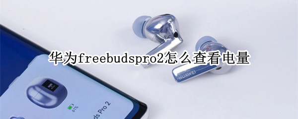 华为freebudspro2怎么查看电量（华为freebuds pro怎么查看电量）