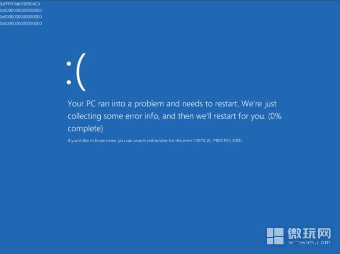 系统蓝屏CRITICAL(PROCESS_DIED如何解决)